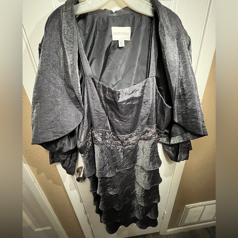 Davids Bridal 2pc Dress/Jacket 24W